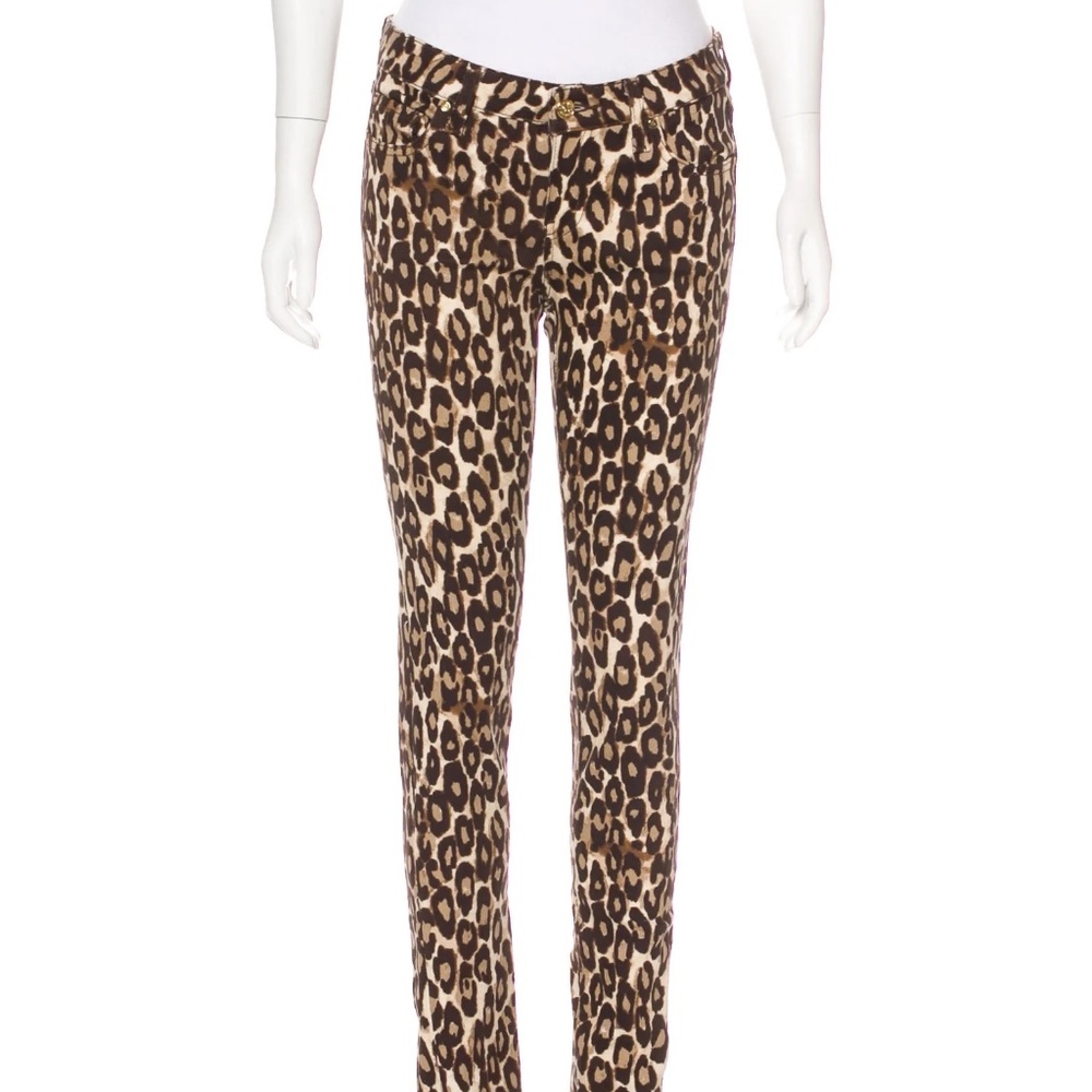 Kate Spade Broome Street Leopard Mid-Rise Skinny Jeans- 26